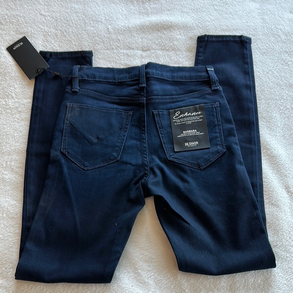 Hudson Jeans Blue Skinny High-Rise Denim - Picture 3 of 5